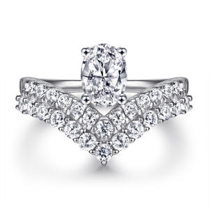 High Carbon Diamond Jewellery <b>Sets</b> <b>for</b> <b>Women</b> Cubic Zirconia Necklace Earring Ring <b>Sets</b> Bridesmaid <b>Jewelry</b> <b>Set</b> - Product Image 2