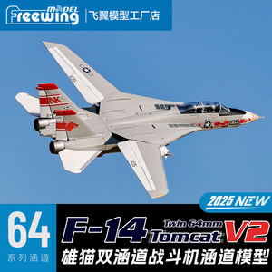 Modèle d'avion RC Free Wing, double moteur 64mm F-14 V2, nouvelle version « Tomcat », modèle d'avion de chasse - Product Image 4