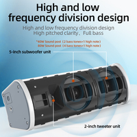 Solution audio complète pour extérieur, pack amplificateur mixeur 2 zones 200W, enceintes étanches, télécommande pour sonorisation extérieure commerciale