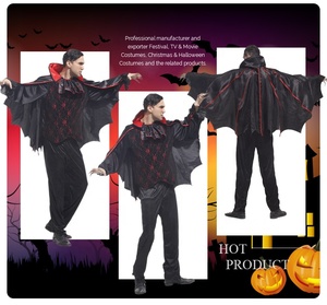 Tenue d'Halloween Vampires Médiévaux <span class=keywords><strong>Costume</strong></span> de Vampire <span class=keywords><strong>Chauve</strong></span>-<span class=keywords><strong>Souris</strong></span> <span class=keywords><strong>Homme</strong></span> Adulte - Product Image 5