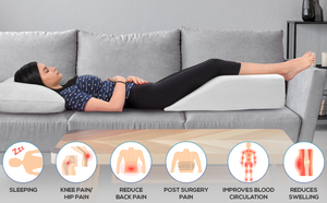 2020 nuevo elevado apoyo tela de poliéster <span class=keywords><strong>3</strong></span>.5kgs upportive elevar resto piernas almohada de cuña - Product Image 5