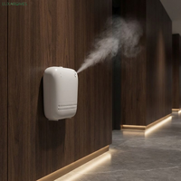 Diffuseur d'arômes mural sans eau à air froid, diffuseur d'arômes à piles, machine à nébulisation à deux fluides pour hôtel, bureau