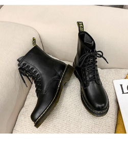 <span class=keywords><strong>2026</strong></span> חדש עבה פוקה אנטי החלקה וגובה הגדלת אופנתי עור חיצוני שחור לנשים - Product Image 2