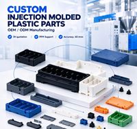 Supporto per Batteria in Plastica e Assemblaggio Vano Batteria, Stampaggio a Iniezione, Alloggiamento Personalizzato per Batteria, Parti in Plastica OEM