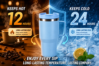 Gobelet isotherme en acier inoxydable de 30 oz avec poignée en acier, couvercle à paille rabattable 2-en-1, couleur personnalisée, logo OEM ODM