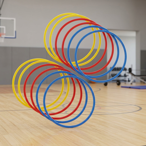 Meilleur prix Anneaux Hula moulés en plastique durable Cerceaux Genouillères plates de gymnastique pour anneaux de boxe - Product Image 3