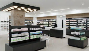 Fashion Pharmacy Double-Sided Display Shelves for Store Interior Design LED <b>Lighting</b> for Drugstore & Medical Store Decoration - Product Image 2