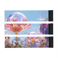 Affichage LED P3.9-3.9 publicitaire transparent pour écran holographique en verre de fenêtre de centre commercial