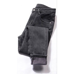 Hiver pour femmes Jeans taille haute <span class=keywords><strong>Pantalon</strong></span> femme Jeans épaissi Plus Size Velvet Thick Warm Push up <span class=keywords><strong>Mom</strong></span> Jeans Femme - Product Image 1