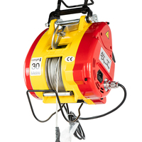 Treuil électrique à câble métallique King Kong de 500 kg, 30 m, 220 V, 1800 W, haute vitesse, portable, pour la construction et l'usage domestique