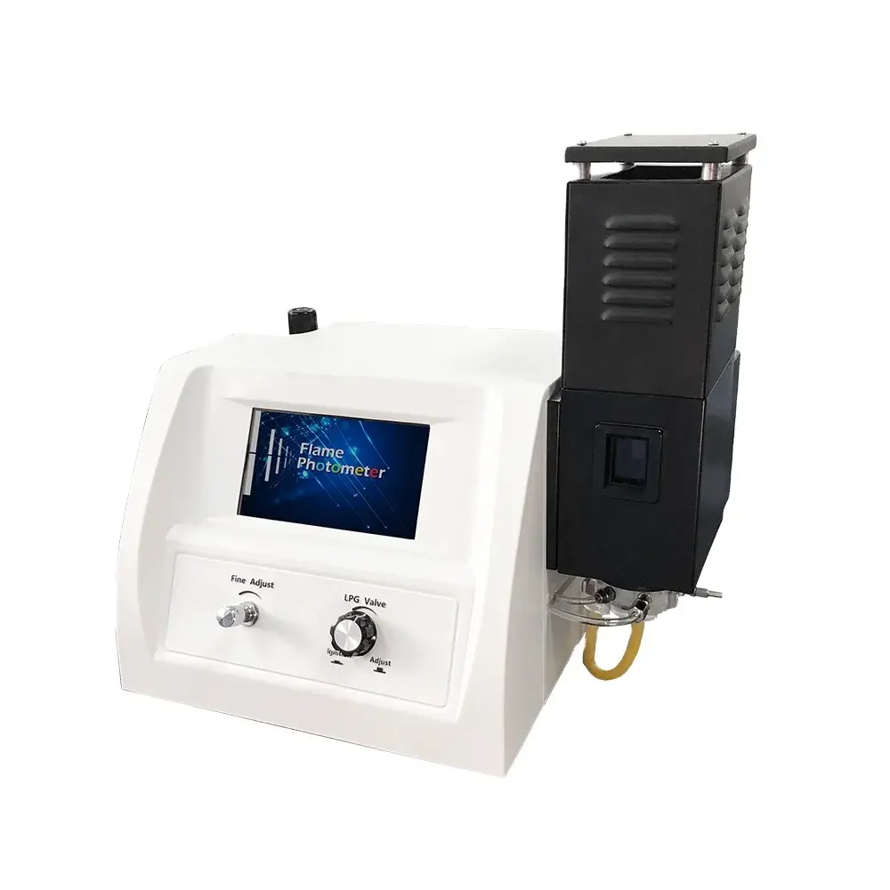 Biostellair Laboratorium Gebruik Vlamfotometer Voor Landbouwmeststof Bodemcement Touchscreen Testbaar K Na Li Ca
