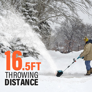 <span class=keywords><strong>Pelle</strong></span> à <span class=keywords><strong>neige</strong></span> électrique sans fil et sans balais, souffleur de <span class=keywords><strong>neige</strong></span> avec déflecteur avant réglable, <span class=keywords><strong>batterie</strong></span> lithium 21V, qualité industrielle et bricolage - Product Image 2