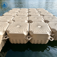 Blocs de quai flottant modulaires en plastique pour pontons, caissons et barges, en PE