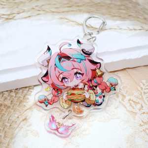 Support en acrylique OEM/ODM, nouveau personnage Genshin Impact, porte-clés rétro en acrylique double couche - Product Image 5