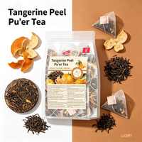 BORUN OEMODM Thé aux fleurs de Chenpi Pu-erh en sachets pyramidaux 120g (30 sachets de 4g) – Favorise la digestion et le métabolisme – Infusion chaude/froide