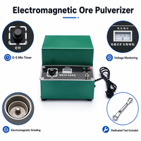 Penghancur Sampel Bijih Elektromagnetik DF-4, Penggiling Laboratorium, Penghancur Batuan Mineral untuk Analisis Geologi, Pertambangan, dan Metalurgi