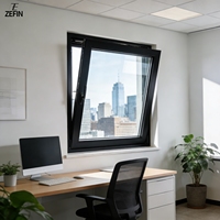Ventana Comercial Personalizable de PVC con Sistema de Apertura Oscilobatiente, Doble Acristalamiento y Aislamiento Térmico, Diseño Moderno