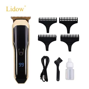 LIDOW-cortapelos eléctrico recargable, Kit de corte y corte de pelo inalámbrico para cabezales, barbas y aseo corporal