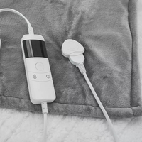 Kingworth Vente en gros Couverture chauffante électrique infrarouge Sherpa en flanelle matelassée réversible à chauffage rapide pour la maison