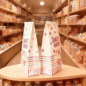 Papier Kraft Anti-Graisse pour Emballage Alimentaire (Guimauves, Bonbons, Popcorn, Biscuits, Pain) avec Fenêtre Transparente et Couvercle Amovible - Product Image 3