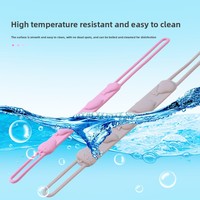 Chaîne de sucette en silicone de qualité alimentaire pour bébé, anneau de dentition, sangle anti-perte, support de sucette à mâcher, vente directe d'usine, fabriqué en Chine