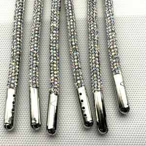 Cordon en strass de cristal de 6 mm de diamètre, 136 cm (53,5 pouces), directement de l'usine, pour sweats à capuche, chapeaux et sacs - Product Image 2