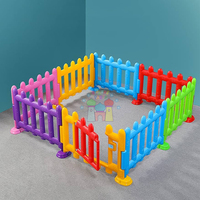Parc de jeux intérieur de qualité commerciale, barrière de jeu souple de couleur arc-en-ciel pour enfants, pour école et centre commercial