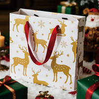 <strong>Best</strong> <strong>Selling</strong> Biodegradable Eco-friendly Floral Patterned <strong>Kraft</strong> Gift <strong>Bags</strong> Digital Satin Ribbon for Jewelry Supermarket Packaging