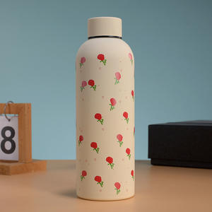 Heart-shaped Bow <b>Stainless</b> <b>Steel</b> Tumbler 800ml Double Wall Insulated <b>Water</b> <b>Bottle</b> For Travel Outdoor Home Office Use - Product Image 1