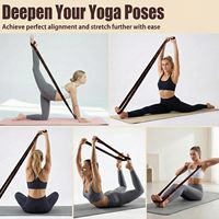 Ceinture d'entraînement à tension réglable en 8 sections, bande élastique portable en polycoton pour la danse, le Pilates et l'entraînement de force