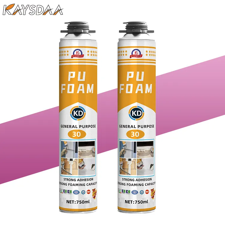 Pu Foam 750ml Fire Retardant Polyurethane Adhesive Sealant Sealing Pu Foam Spray For Gap Filler Air-Conditioning Hole