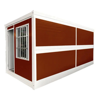 Casa Plegable Portátil de 20 pies, Fabricada en China, Casas Prefabricadas Pequeñas, Listas para Usar, Contenedor Plegable, Oficina