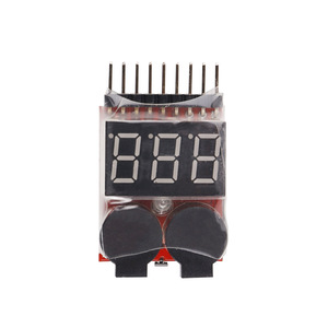 Pantalla multifunción de voltaje de batería con alarma de bajo voltaje para sistema de gestión de baterías LiPo de 1-8S - Product Image 5