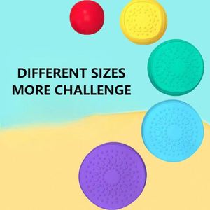 Jouets sensoriels d'extérieur antidérapants pour tout-petits : Jeu d'obstacles pour développer la confiance et la coordination, Pierres d'équilibre, Demi-balles pour enfants - Product Image 3