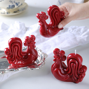 Velas Aromáticas con Forma de Gallo Rojo, Adornos de Cera con Aroma Animal para Decoración del Hogar, Suministro al por Mayor de Fábrica - Product Image 2