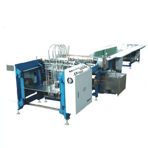 ZX-650A automatic glue machine with conveyor/top side hot gluing machine/rigid box making machine