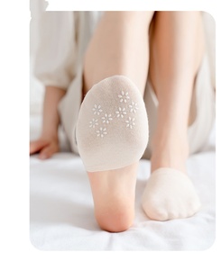 Chaussettes pour femme respirantes, demi-chaussettes, couleur unie, fines, invisibles, pour l'été - Product Image 5