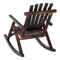 Fauteuil À Bascule en bois Traditionnels Lattes Meubles Pour Patio Porche Salon Intérieur Extérieur Patio Jardin Chaises À Bascule