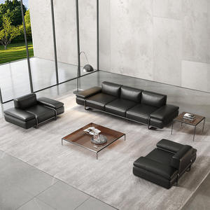 Hete Verkoop Moderne Lederen Kantoormeubilair Lederen Ontvangstbank Luxe Bankstel Kantoor Ontvangstbank - Product Image 1