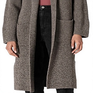 Extra Thick Mohair Ribbed Cardigan Open Front Knit Cape <b>Coat</b> for Winter <b>Women</b> - Product Image 4