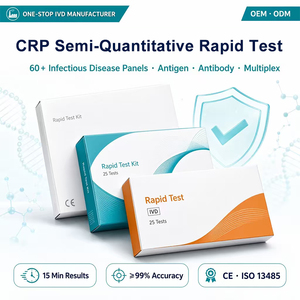 ชุดตรวจ CRP แบบกึ่งปริมาณเชิงเร็วสำหรับใช้ในบ้าน CE GMP OEM Clinical Aid - Product Image 1