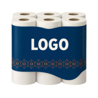 Papier toilette jetable en pâte de bambou biodégradable, 48 rouleaux, 3 plis, doux, écologique, économique, vente en gros