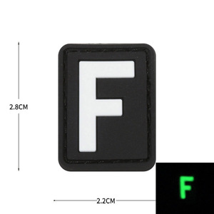 Parche de PVC 3D con Símbolos Numéricos y Letras, Listo para Enviar, Insignia de Goma Adecuada para Mochilas Tácticas y Gorras - Product Image 6