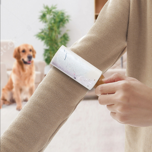 Masthome Bamboo Handle Viscosity Sticky Paper Pet <strong>Floor</strong> Clothes White Professional Household Lint <strong>Roller</strong> - Product Image 3