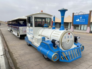 Usine fournissant des trains électriques touristiques élégants et spacieux à 58 places pour les voyages de <span class=keywords><strong>vacances</strong></span> - Product Image 2