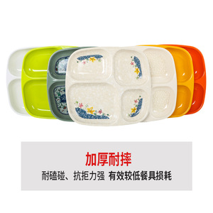 จานเมลามีนแบบกลม 3 หรือ 4 ช่อง ปลอดสาร BPA สำหรับร้านอาหาร - Product Image 3