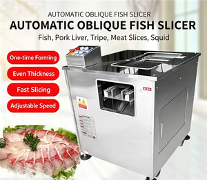 Trancheuse Commerciale à Coupe Oblique Entièrement Automatique pour Fruits de Mer, Poisson, Saumon, Calmar, Foie et Tripes - Product Image 4