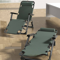 Chaise longue pliante de luxe en métal pour camping, bureau, pause déjeuner, sieste, convertible, transat de luxe