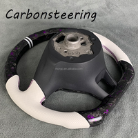 Volant de voiture personnalisé en fibre de carbone véritable forgée pour Volkswagen Passat Golf GTI MK6 MK7 MK8 Polo Sports Jetta Tiguan