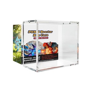กล่องอะคริลิคสำหรับใส่การ์ดโปเกมอนแบบกล่องบูสเตอร์ พร้อมฝาปิดแม่เหล็ก - Product Image 1